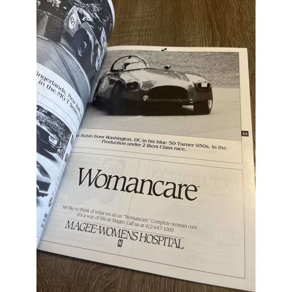 Pittsburgh Vintage Grand Prix Race Program 1989 Classic Autos Morgan Jaguar - Picture 10 of 16